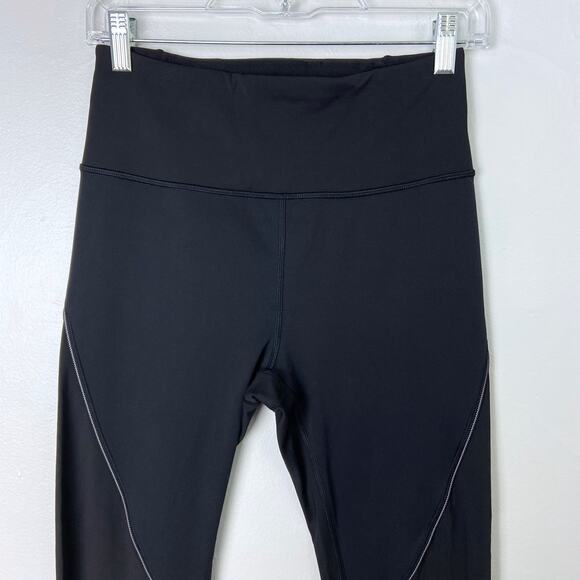 Athleta Cold Front Hybrid DWR Tight in Plush Supersonic in Black Size Small - Picture 5 of 12